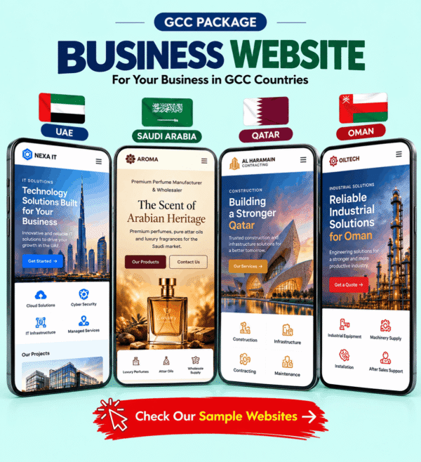 GCC Business Website Showcase (2) (1) Professional Business Website Development – GCC | 5 Pages